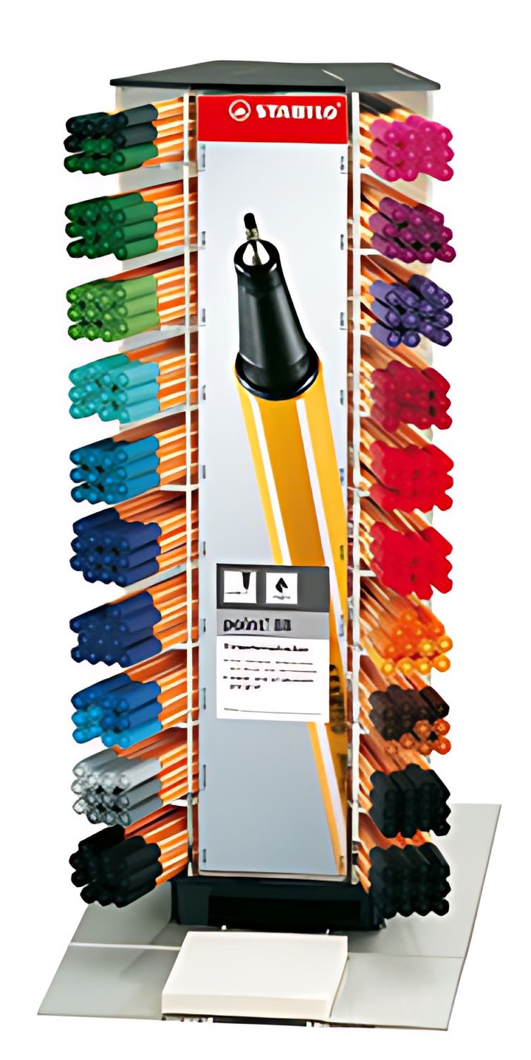 STABILO Feutre à pointe fine point 88, présentoir plastique