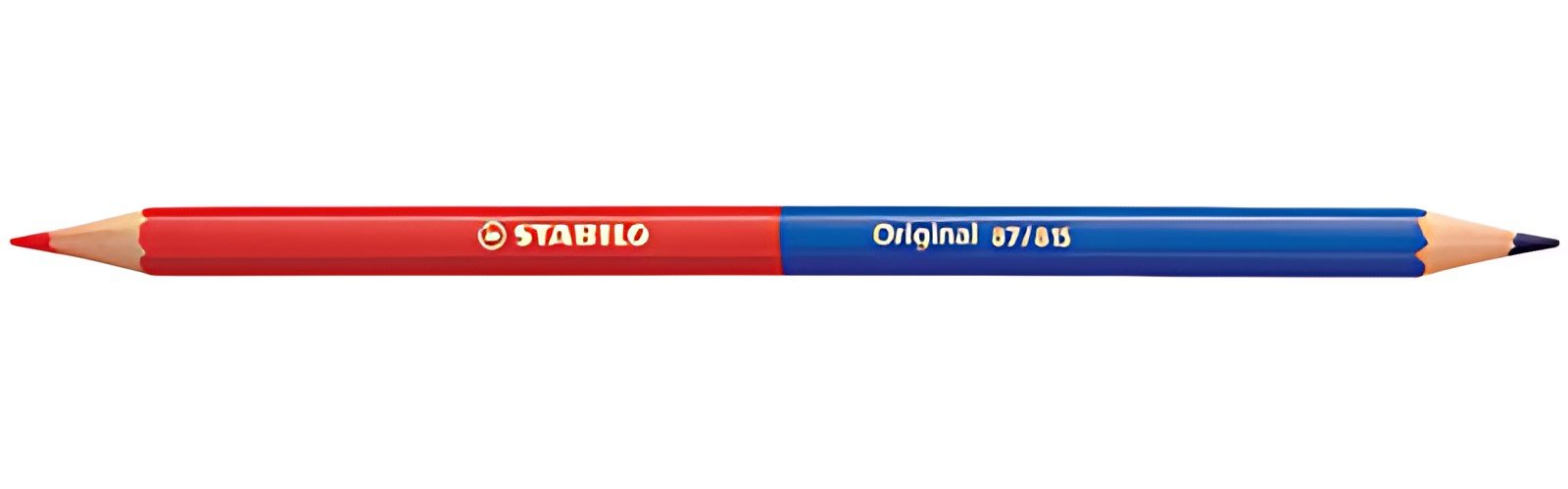 STABILO Crayon bicolore Original, hexagonal, rouge/bleu