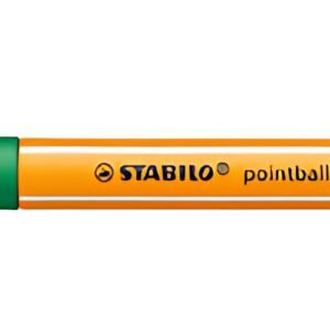 STABILO Stylo à bille rétractable pointball, vert