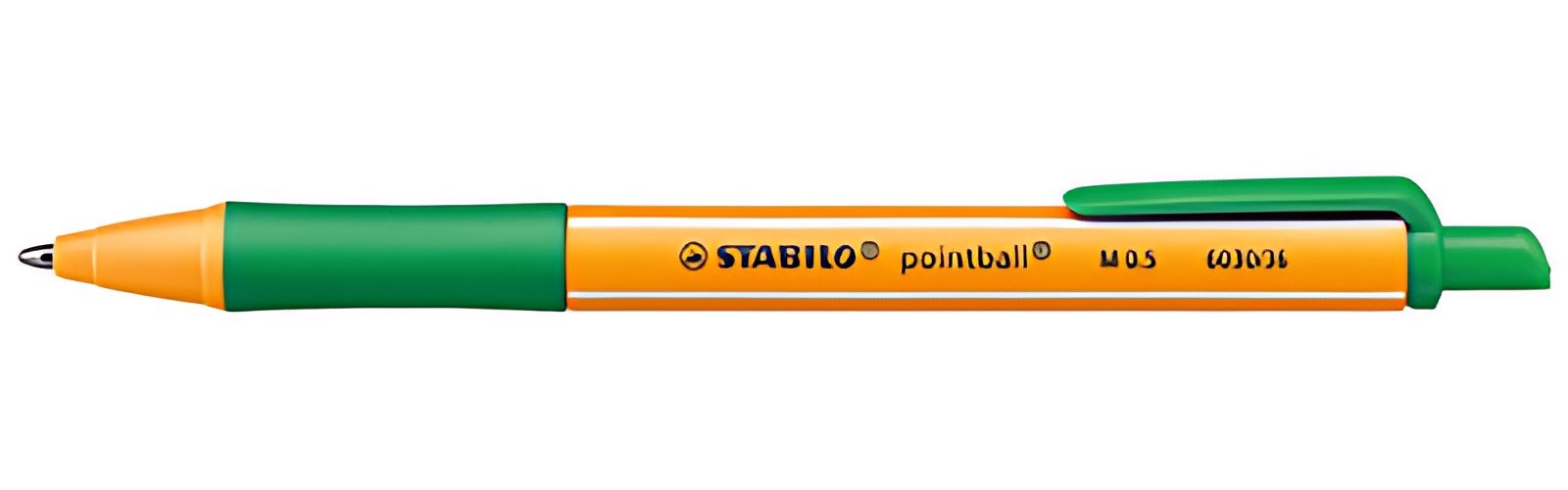 STABILO Stylo à bille rétractable pointball, vert