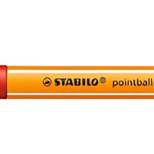 STABILO Stylo à bille rétractable pointball, rouge