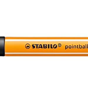 STABILO Stylo à bille rétractable pointball, noir
