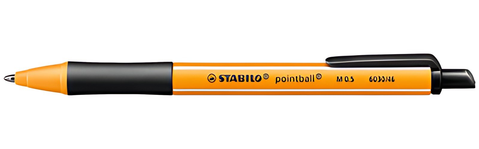 STABILO Stylo à bille rétractable pointball, noir