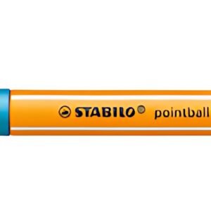 STABILO Stylo à bille rétractable pointball, turquoise