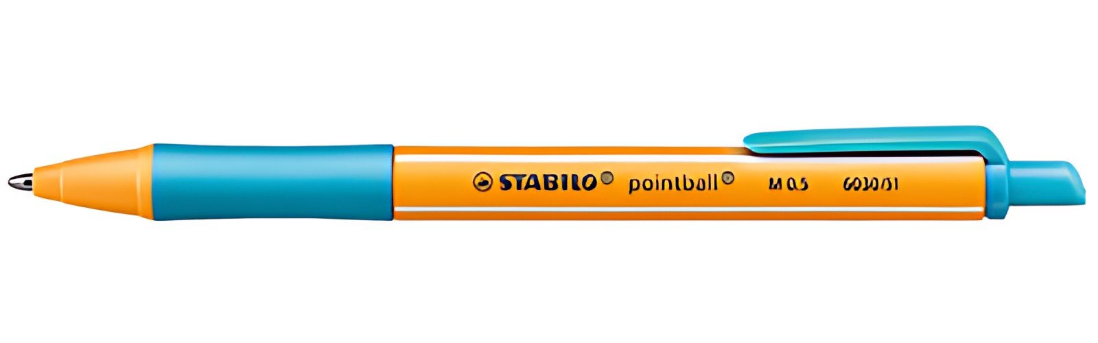 STABILO Stylo à bille rétractable pointball, turquoise