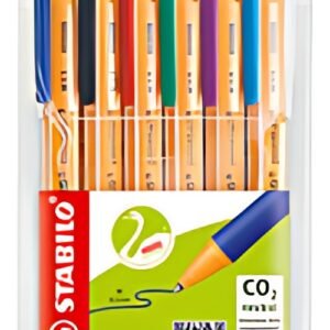 STABILO Stylo à bille rétractable pointball, étui plastique