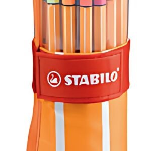 STABILO Feutre à pointe fine point 88, trousse enroulable