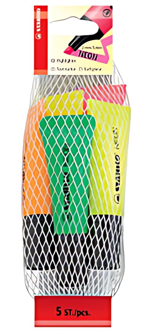 STABILO Surligneur NEON, en filet de 5