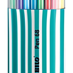 STABILO Feutre Pen 68, zebrui de 20, turquoise