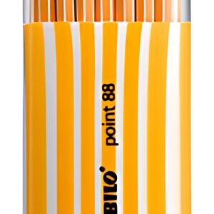 STABILO Feutre à pointe fine point 88, étui rayé fluo de 20