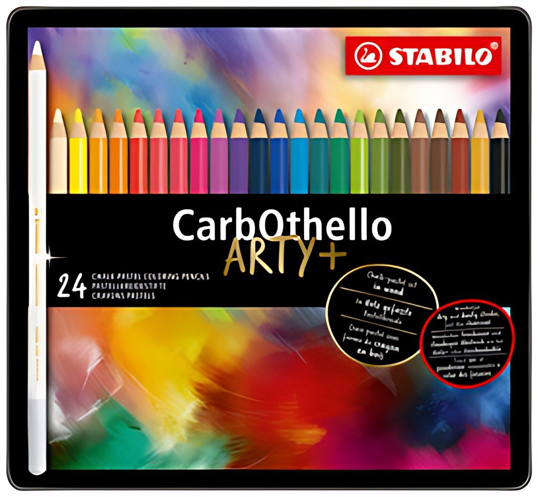STABILO Crayon pastel CarbOthello ARTY+ étui de 24