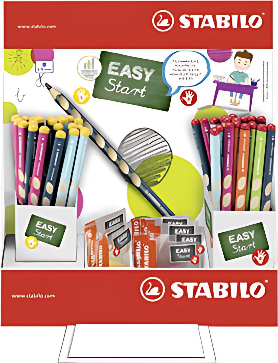 STABILO Crayon d'apprentissage EASYgraph, HB, présentoir