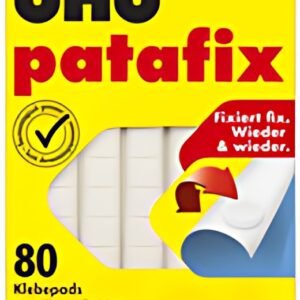 UHU Pâtes adhésives patafix, repositionnable, blanc