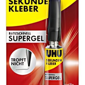 UHU Colle instantanée SUPERGEL, avec solvant, tube de 10 g