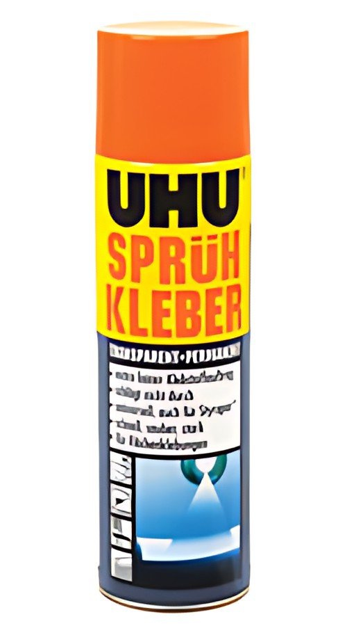 UHU colle en spray, permanent, transparent, 500 ml