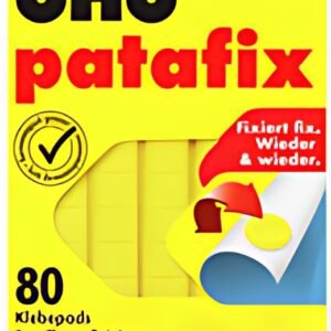 UHU Pâtes adhésives patafix, repositionnable, jaune