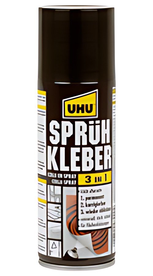 UHU Colle en spray 3 en 1, redécollable, spray de 200 ml