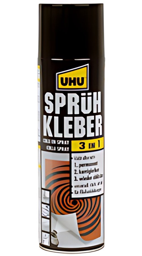 UHU Colle en spray 3 en 1, redécollable, spray de 500 ml