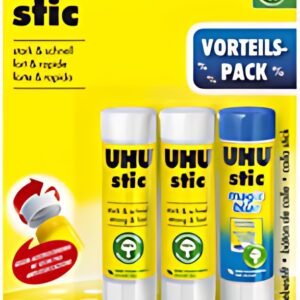 UHU Pack économique Bâtons de colle stic et stic Magic