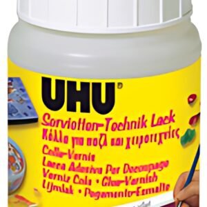UHU colle-vernis pour serviettes, aspect satiné, contenu: