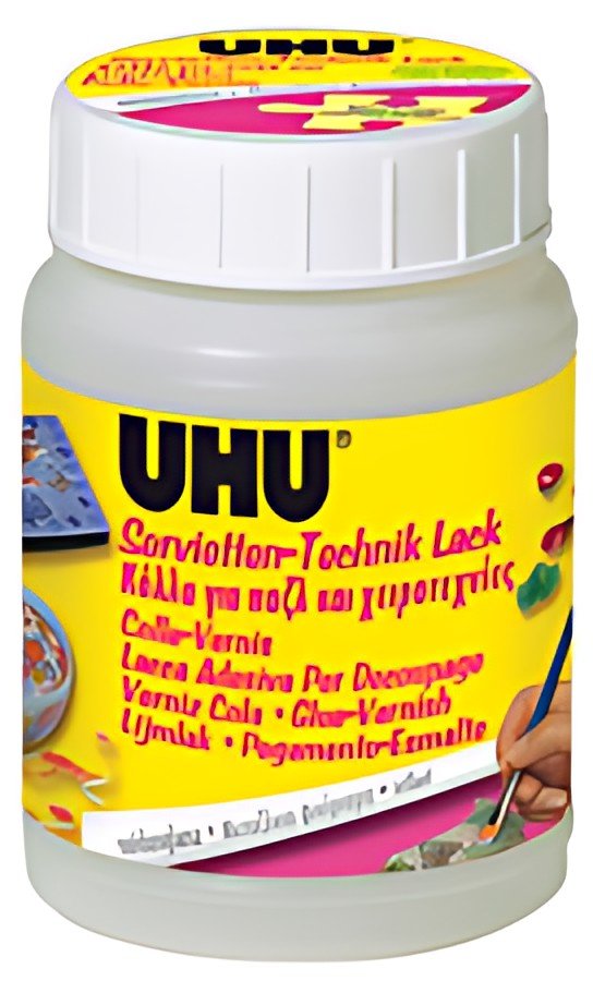 UHU colle-vernis pour serviettes, aspect satiné, contenu: