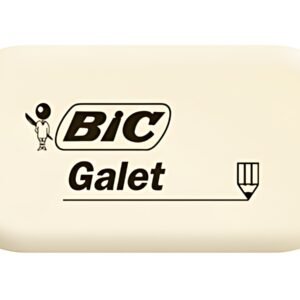 BIC Gomme en caoutchouc Galet, blanc, oval