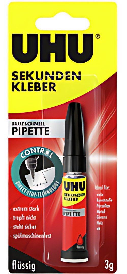 UHU Colle instantanée blitzschnell PIPETTE, flacon de 3 g