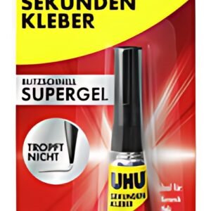 UHU Colle instantanée SUPERGEL, avec solvant, tube de 3 g