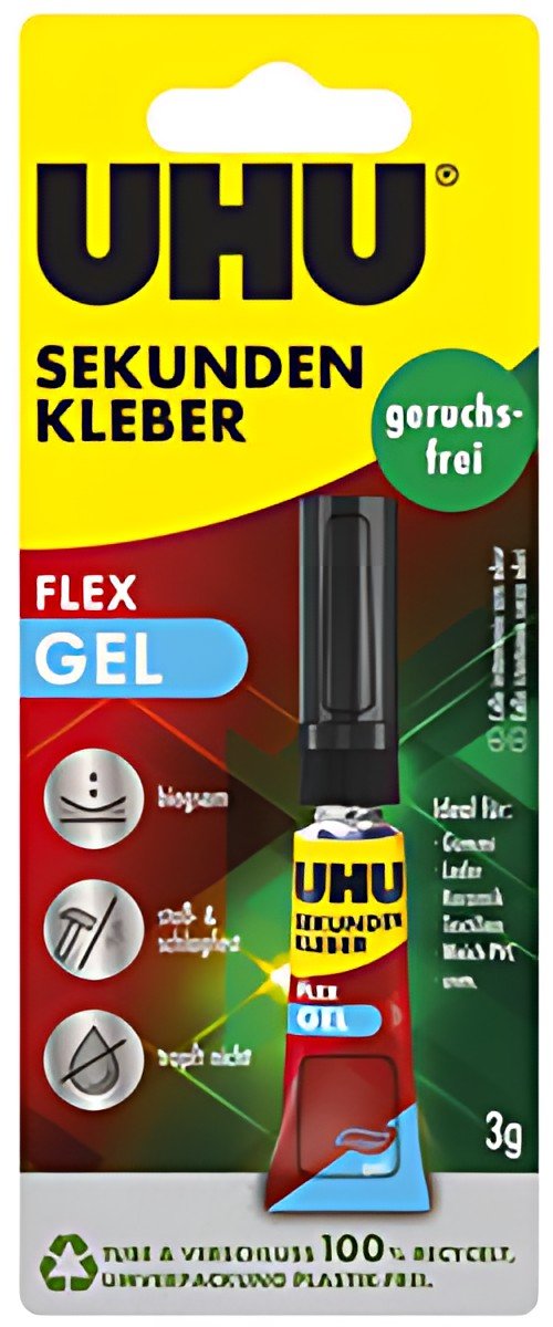 UHU colle instantanée FLEX GEL, tube de 3 g
