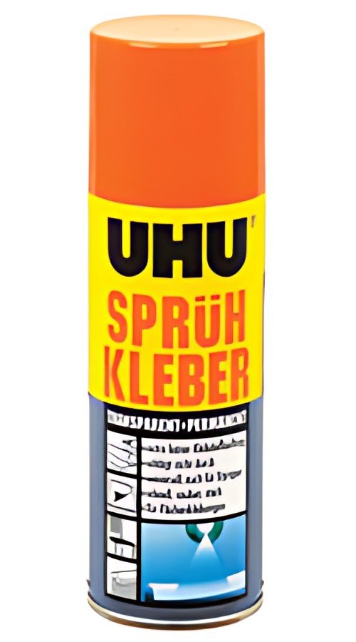 UHU Colle en spray, permanente, transparent, 200 ml