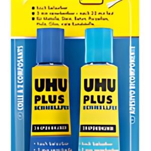 UHU Colle à 2 composants plus adhérence rapide, tube de 35 g