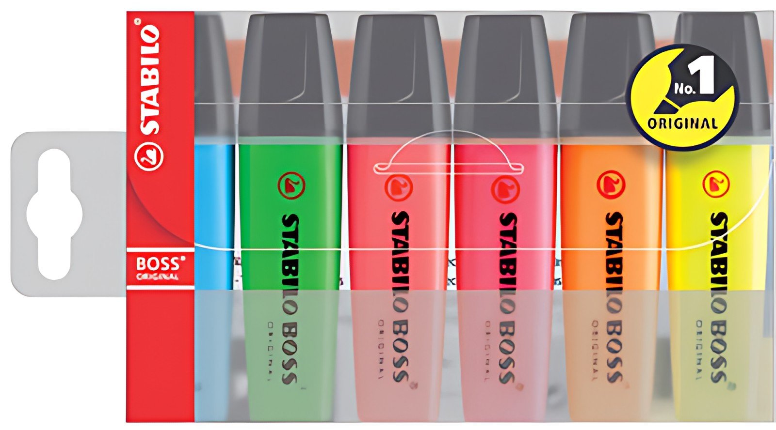 STABILO Surligneur "BOSS ORIGINAL", étui en PET de 6