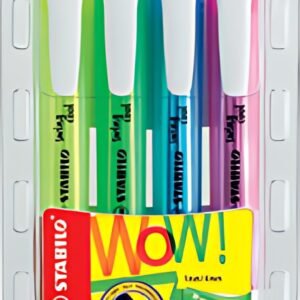 STABILO Surligneur swing cool, étui PET de 4