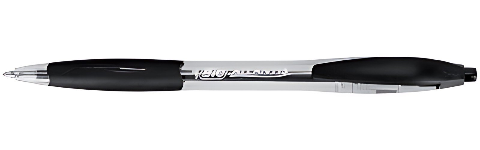 BIC Stylo à bille rétractable Atlantis Classic, noir