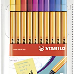 STABILO Feutre à pointe fine point 88, étui plastique de 20