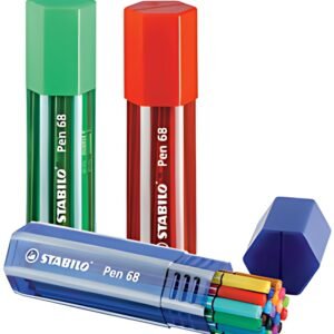 STABILO Feutre Pen 68, Big Pen Box de 20, assorti