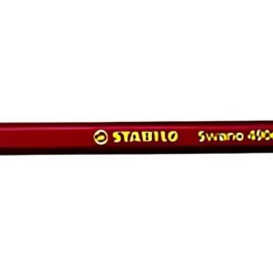 STABILO Crayon graphite Swano avec gomme, dureté: HB