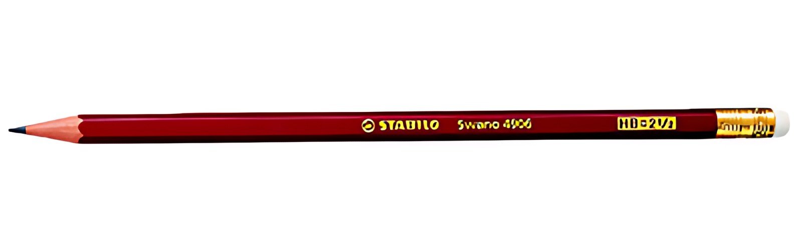 STABILO Crayon graphite Swano avec gomme, dureté: HB