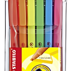 STABILO Surligneur flash, étui PP de 6