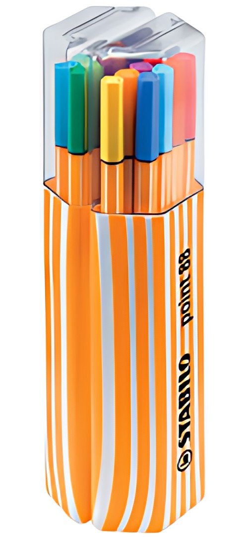 STABILO Feutre à pointe fine point 88, pack Twin de 20