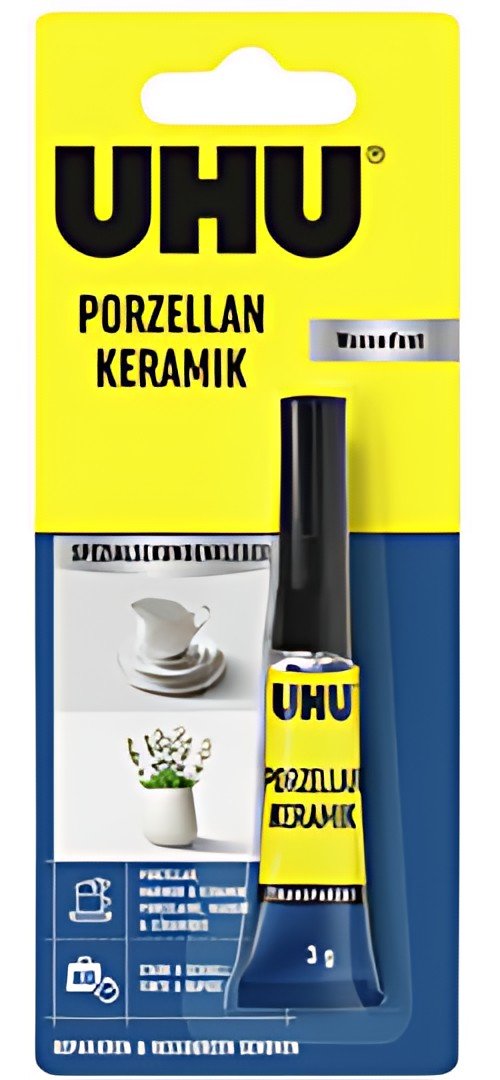UHU Colle spéciale porcelaine et céramique, tube de 3 g