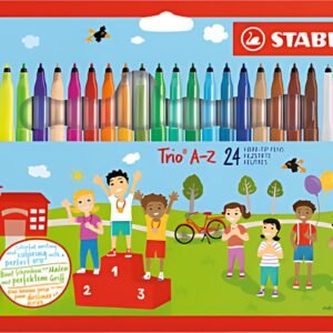 STABILO Feutre Trio A-Z, étui en carton de 24