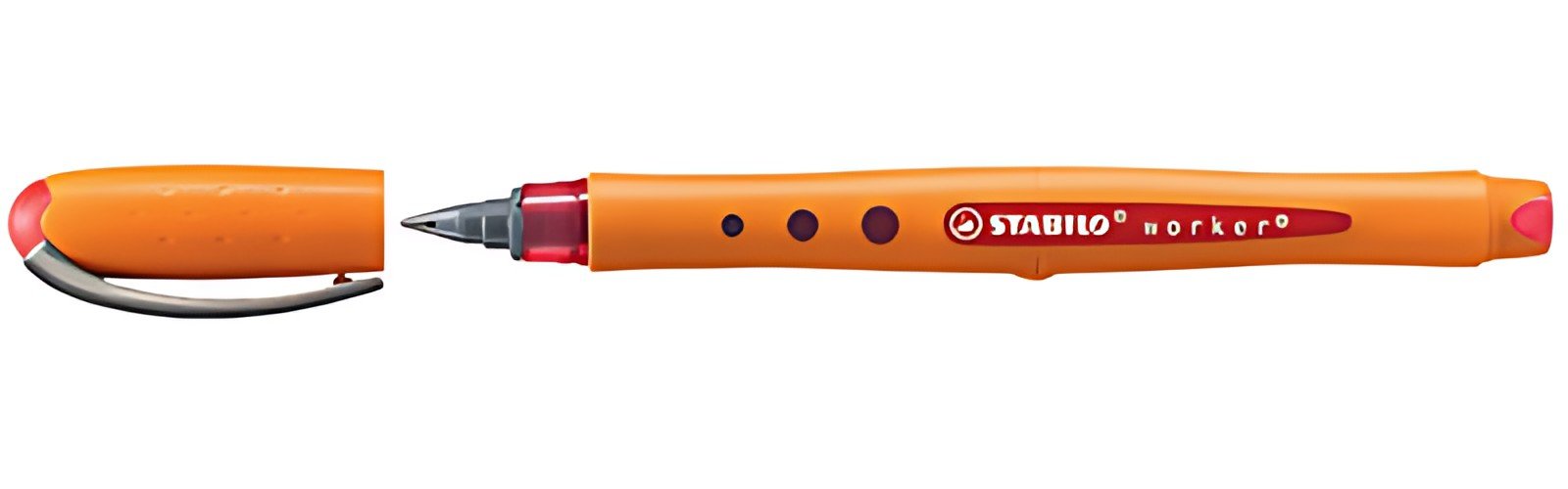 STABILO Stylo roller worker medium, rouge