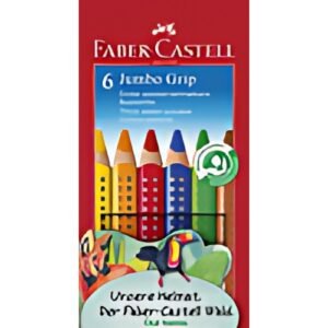 FABER-CASTELL Crayons de couleur JUMBO GRIP, étui en carton