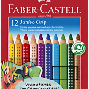 FABER-CASTELL Crayons de couleur JUMBO GRIP, étui de 12