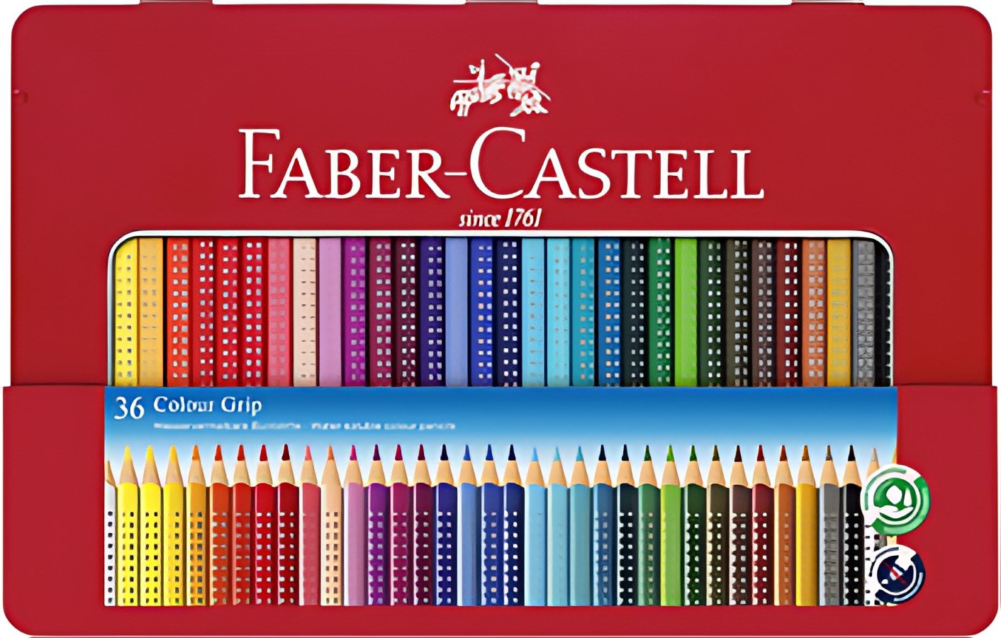 FABER-CASTELL Crayon de couleur Colour GRIP, étui de 36
