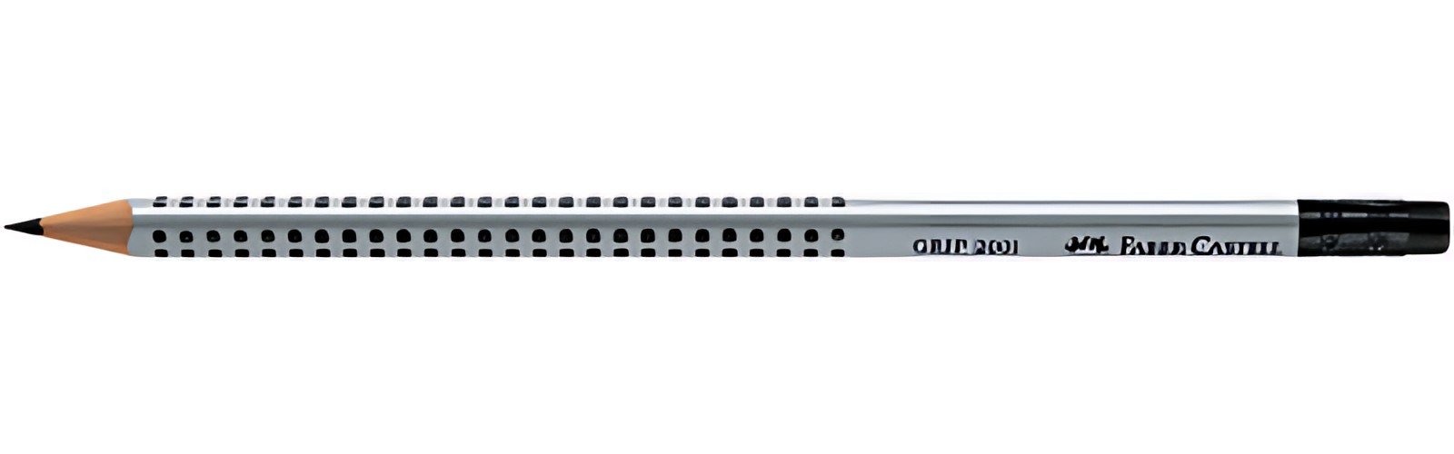 FABER-CASTELL Crayon GRIP 2001 avec gomme, degré dureté: HB