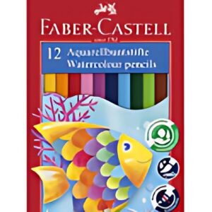 FABER-CASTELL Crayons de couleur KINDER-AQUARELL, étui de 12