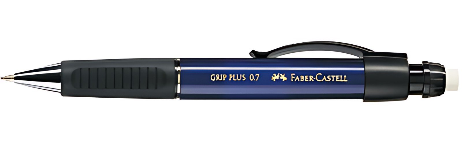 FABER-CASTELL Porte-mines GRIP PLUS 1307, bleu-métallique