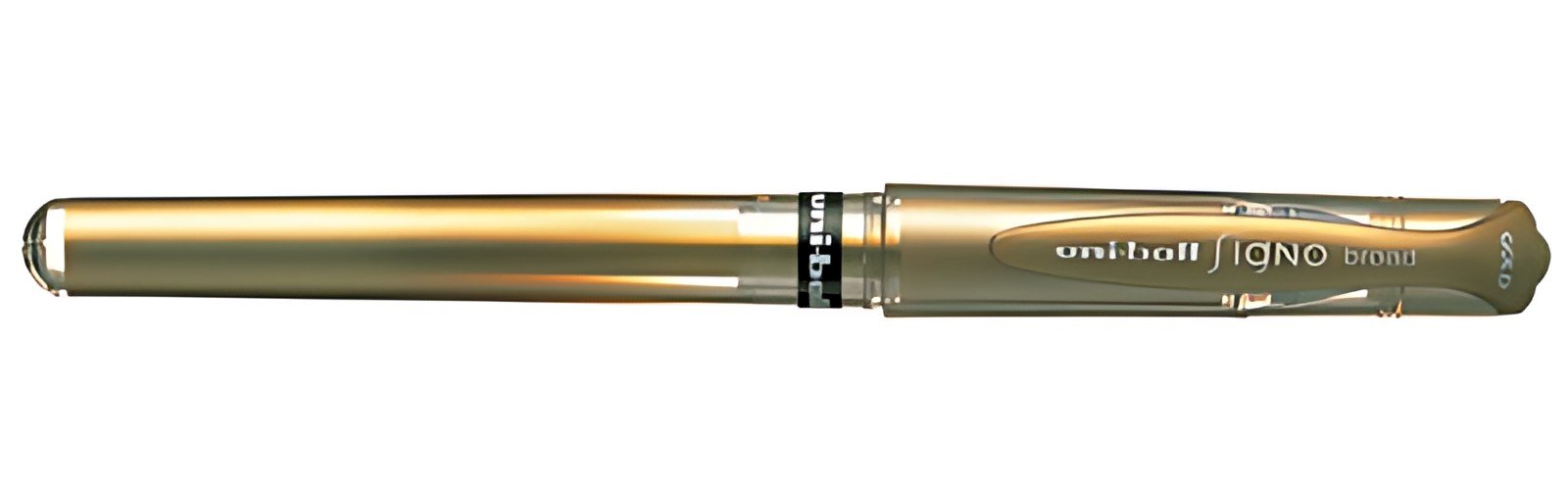 uni-ball Stylo roller à encre gel SIGNO broad UM153, or